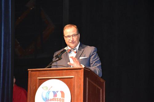 Dr. Ed Nichols at podium